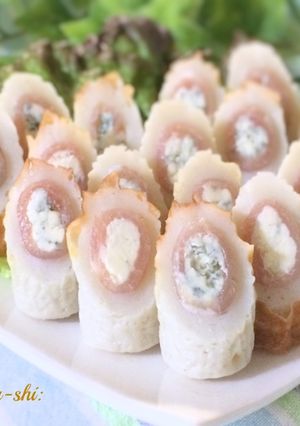 芳醇で濃厚　ブルーチーズ&生ハム竹輪-レシピのメイン写真