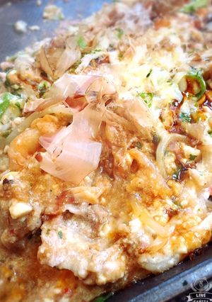 ヘルシー！豆腐と長芋のもんじゃ風-レシピのメイン写真