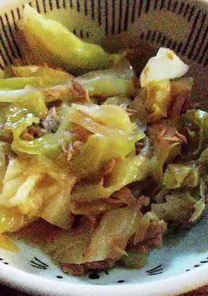 簡単過ぎ！キャベツとツナの煮物♪-レシピのメイン写真