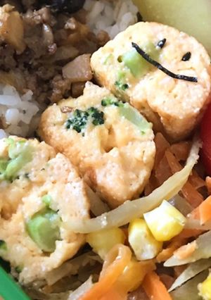 お弁当用☆タラコとブロッコリーの玉子焼き-レシピのメイン写真
