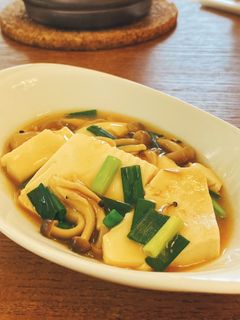 片手で豆腐としめじのあんかけ煮彡-レシピのメイン写真