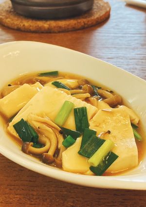 片手で豆腐としめじのあんかけ煮彡-レシピのメイン写真