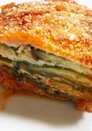 なすと豚肉の重ね焼きdeトマト煮込み-レシピのメイン写真