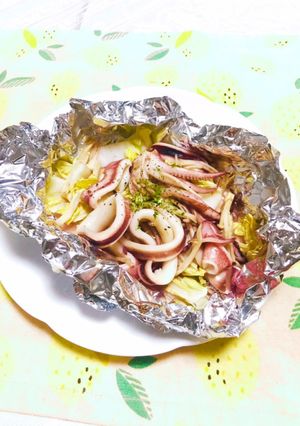 トースターで☆イカの白ワイン蒸し-レシピのメイン写真