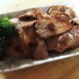 簡単!豚肉肩ロースのくろ酢炒め