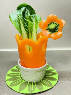 パプリカのカービング-レシピのメイン写真