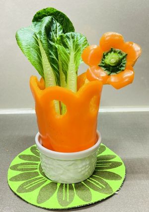 パプリカのカービング-レシピのメイン写真