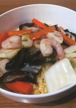 具だくさん餡かけチャーハン-レシピのメイン写真
