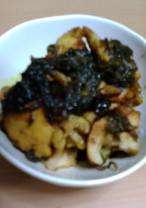 セロリの葉を使ったカレー風味鶏肉-レシピのメイン写真