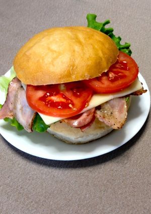 ヘルシーバンズバーガー-レシピのメイン写真
