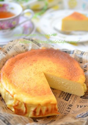 低カロリーでも満足♡バスク風チーズケーキ-レシピのメイン写真