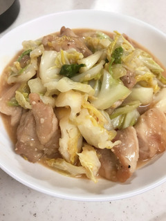 鶏肉とキャベツのニンニク味噌炒め-レシピのメイン写真