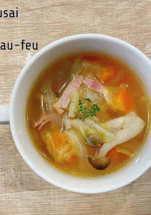 食べるスープ『白菜のポトフ』-レシピのメイン写真