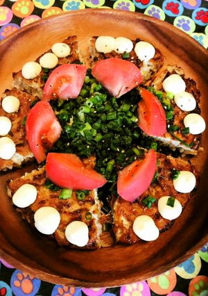 節約レシピ●もやしとひき肉でバーグケーキ-レシピのメイン写真