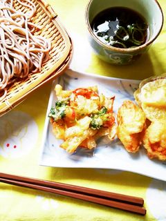 鶏天盛り、天ざる♪-レシピのメイン写真