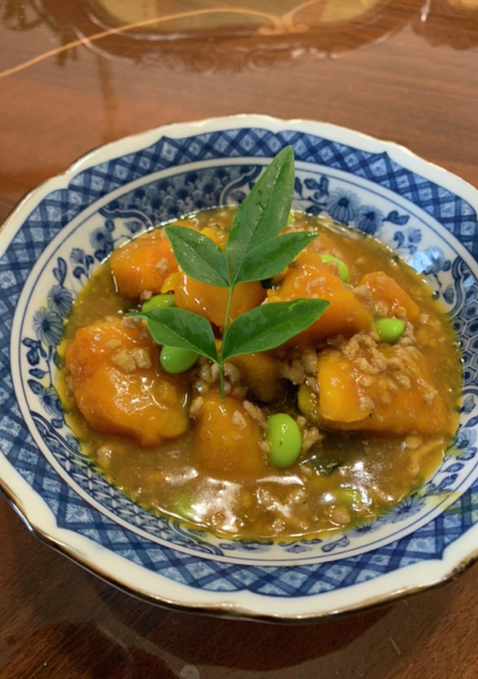 かぼちゃのそぼろ餡かけ-レシピのメイン写真
