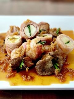 エリンギとあさつきの豚肉巻き*生姜だれ-レシピのメイン写真