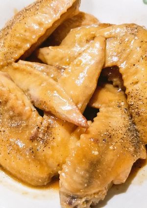 しっとりジューシー!手羽先の味噌煮込み-レシピのメイン写真