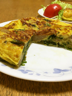 鍋で作って簡単に返せる!ケーキ型オムレツ-レシピのメイン写真
