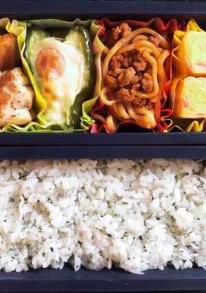 高校生弁当日記（しそしらすご飯編）-レシピのメイン写真