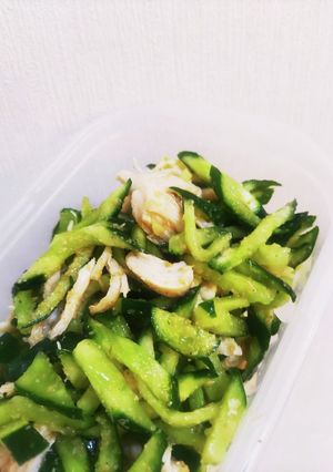 レンジ加熱◎ささみときゅうりの和え物-レシピのメイン写真
