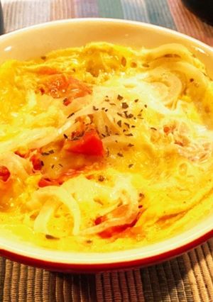 簡単 レンジで激ウマ トマトオムレツ-レシピのメイン写真