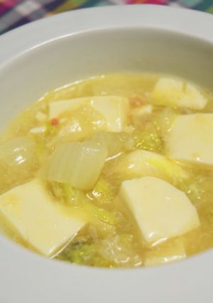 白菜と豆腐のカニ缶とろとろ煮-レシピのメイン写真