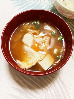 キムチと卵のスープ-レシピのメイン写真