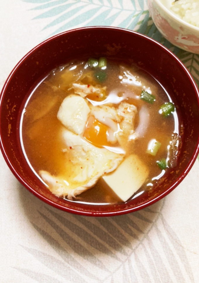 キムチと卵のスープ-レシピのメイン写真