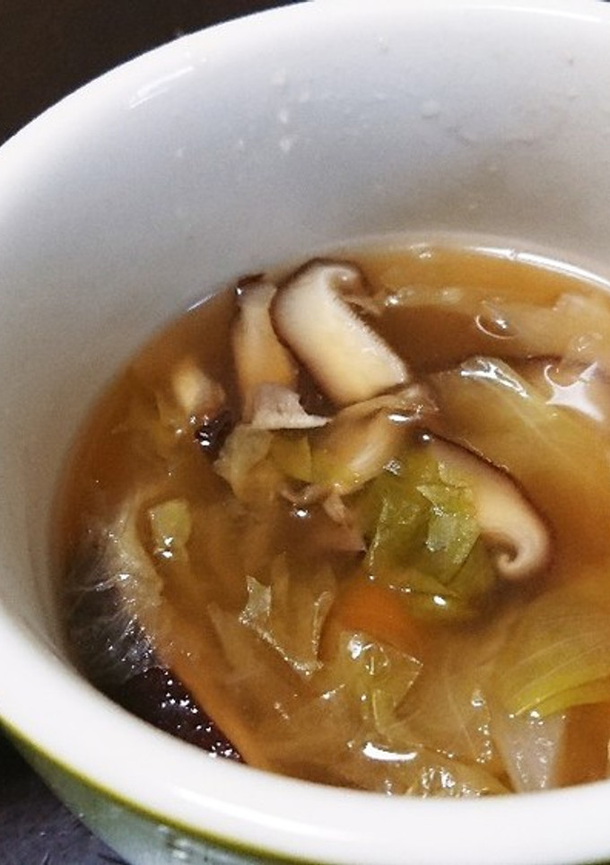 椎茸とレタスの中華スープ-レシピのメイン写真