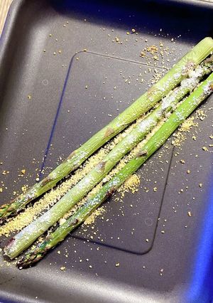 アスパラ1本まるごと！パルメザン焼き-レシピのメイン写真