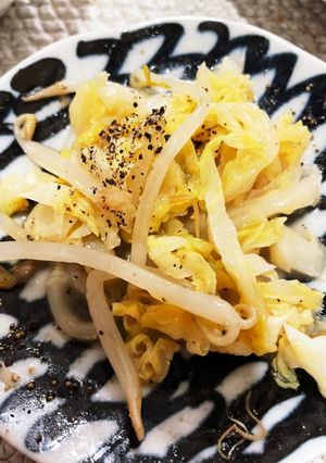 肉無し。モヤシとキャベツのシーザー蒸し-レシピのメイン写真