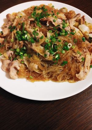 簡単☆豚肉と白菜の春雨煮-レシピのメイン写真