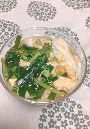 豆腐麺のニラ玉スープ-レシピのメイン写真