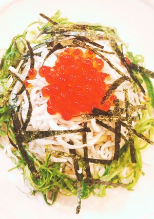 イクラとシラスのパスタ-レシピのメイン写真