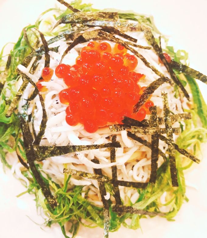 イクラとシラスのパスタ by たすじゅうNori☆ 【クックパッド】 簡単