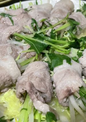 豚バラのピリ辛温しゃぶ風-レシピのメイン写真