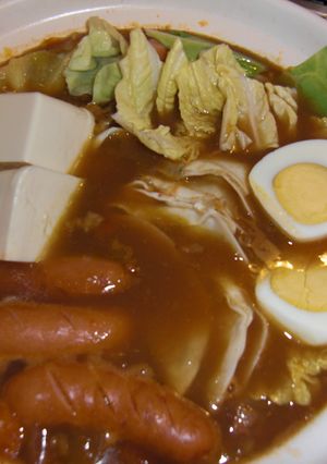 残り物のカレーでポカポカカレー鍋☆-レシピのメイン写真