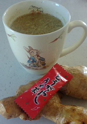 ダイエット必見☆しょうが湯（こぶ茶入り）-レシピのメイン写真