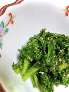 ちょこっと副菜 春菊の胡麻和え-レシピのメイン写真
