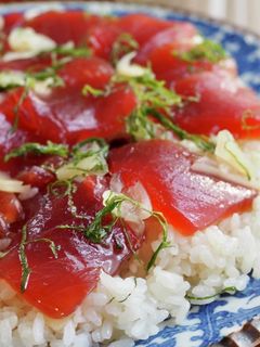 マグロの手こね寿司-レシピのメイン写真