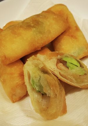 そら豆と海老の春巻き-レシピのメイン写真