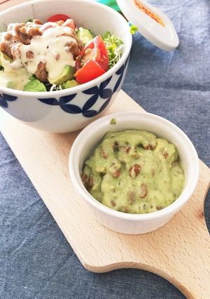 アボカド救済にも♡アボカド納豆ディップ♪-レシピのメイン写真