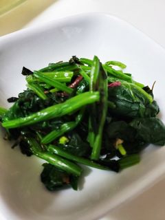 ワカメスープの素でほうれん草の和え物-レシピのメイン写真