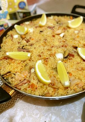 炊飯器で準備する簡単パエリア-レシピのメイン写真