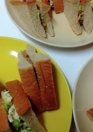 アボカドバターの「サンドせず」2種-レシピのメイン写真