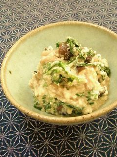 春菊としめじの白和え-レシピのメイン写真