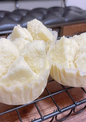 花が咲く米粉の蒸しパン-レシピのメイン写真