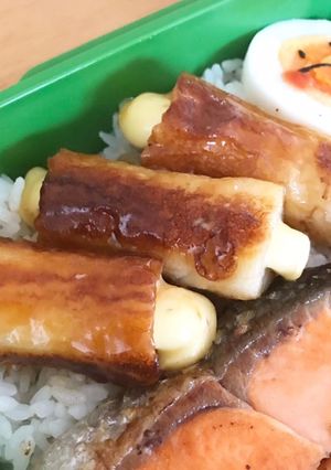 アーモンドチーズちくわの甘辛焼き-レシピのメイン写真