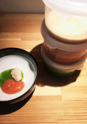 介護食＆離乳食レタス＋プチトマト＋ツナ-レシピのメイン写真